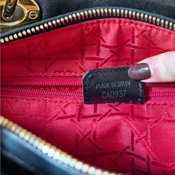 RARE Vintage Dior Lady Dior Bag Medium Cannage - Picture 11 of 13